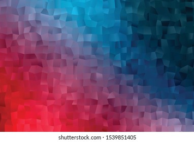 Dark Blue, Red vector blurry triangle template. Shining colored illustration in a Brand new style. The best triangular design for your business.
