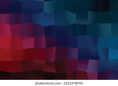 Dark Blue, Red vector blurry triangle template. Brand new colorful illustration in with gradient. New texture for your design.