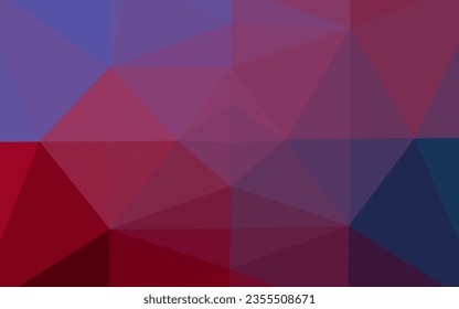Dark Blue, Red vector blurry triangle texture. A completely new color illustration in a vague style. Elegant pattern for a brand book.