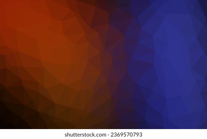 Azul oscuro, triángulo borroso vectorial rojo. Una elegante ilustración brillante con gradiente. Nuevo diseño para su negocio.