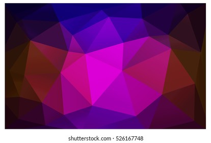 Dark Blue Red vector blurry triangle background design. Geometric background in Origami style with gradient. 
