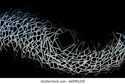 Dark Blue, Red vector blurry rectangular background. Geometric background in square style with gradient. The pattern can be used for brand-new background.