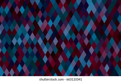 Dark Blue, Red vector blurry triangle template. Shining illustration, which consist of triangles. The textured pattern can be used for background.