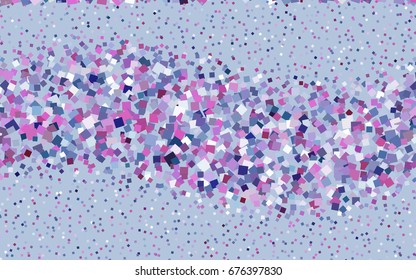 Dark Blue, Red vector blurry rectangular background. Geometric background in square style with gradient. The pattern can be used for brand-new background.