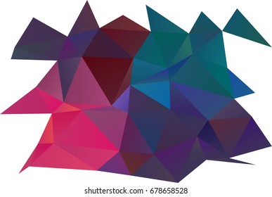 Dark Blue, Red vector blurry triangle pattern. Colorful illustration in abstract style with gradient. Brand-new design for your business.