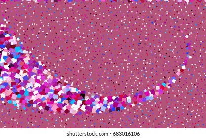 Dark Blue, Red vector blurry rectangular background. Geometric background in square style with gradient. The pattern can be used for brand-new background.
