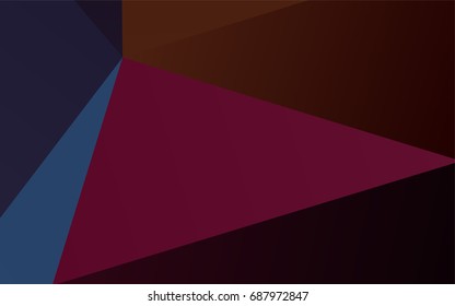 Dark Blue, Red vector blurry triangle template. Modern geometrical abstract illustration with gradient. Brand-new design for your business.