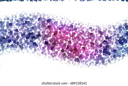 Dark Blue, Red vector blurry rectangular background. Geometric background in square style with gradient. The pattern can be used for brand-new background.