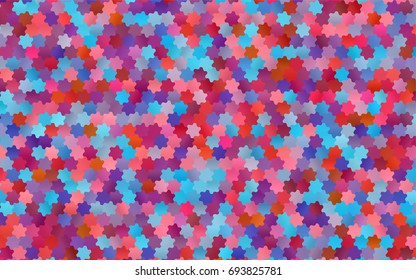 Dark Blue, Red vector blurry hexagon background design. Geometric background in Origami style with gradient. 