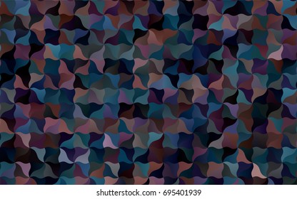 Dark Blue, Red vector blurry arched template. Modern geometrical abstract illustration with gradient bandy lines. Brand-new design for your business.