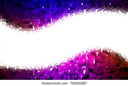 Dark Blue, Red vector blurry rectangular background. Geometric background in square style with gradient. The pattern can be used for brand-new background.