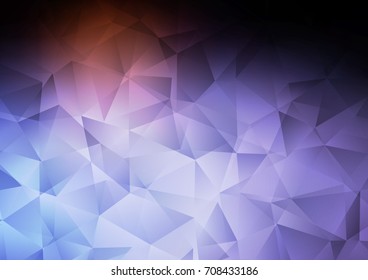 Dark Blue, Red vector blurry triangle background. An elegant bright illustration with gradient. A completely new design for your business.