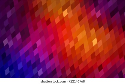 Dark Blue, Red vector blurry rectangular background. Geometric background in square style with gradient. The pattern can be used for brand-new background.