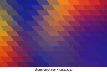 Dark Blue, Red vector blurry rectangular background. Geometric background in square style with gradient. The pattern can be used for brand-new background.