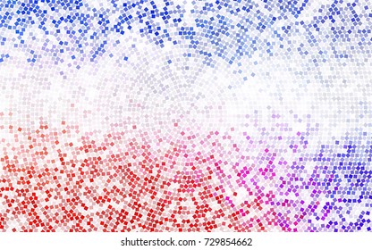 Dark Blue, Red vector blurry rectangular background. Geometric background in square style with gradient. The pattern can be used for brand-new background.