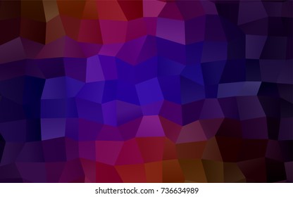 Dark Blue, Red vector blurry rectangular background. Geometric background in square style with gradient. The pattern can be used for brand-new background.