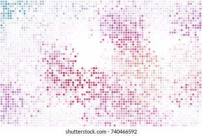 Dark Blue, Red vector blurry rectangular background. Geometric background in square style with gradient. The pattern can be used for brand-new background.