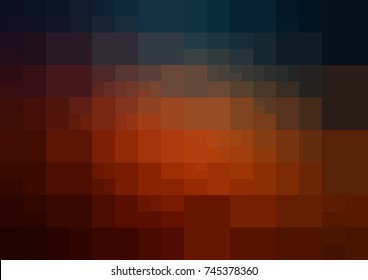 Dark Blue, Red vector blurry rectangle background design. Geometric background in Origami style with gradient. 
