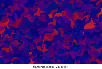 Dark Blue, Red vector blurry arched pattern. Colorful abstract illustration with gradient crooked lines. The completely new template can be used for your brand book.