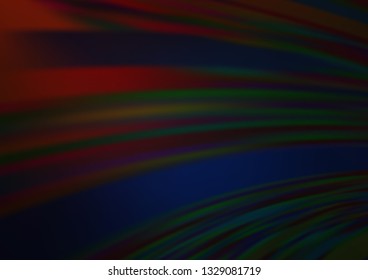 Dark Blue, Red vector bokeh pattern. Creative illustration in halftone style with gradient. Brand new style for your business design.