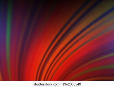 Dark Blue, Red vector bokeh template. Colorful illustration in blurry style with gradient. The background for your creative designs.