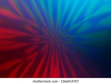 Dark Blue, Red vector bokeh template. Glitter abstract illustration with an elegant design. The template can be used for your brand book.