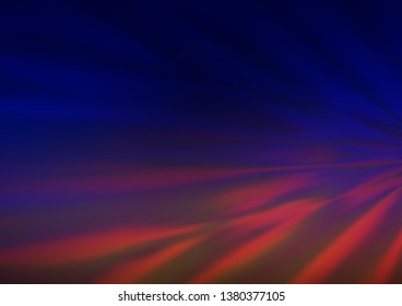 Dark Blue, Red vector bokeh template. Modern geometrical abstract illustration with gradient. A completely new design for your business.
