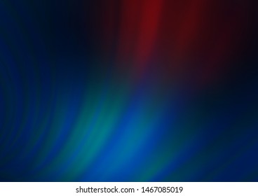 Dark Blue, Red vector bokeh and colorful pattern. An elegant bright illustration with gradient. The template for backgrounds of cell phones.