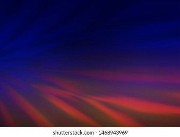 Dark Blue, Red vector bokeh and colorful pattern. A vague abstract illustration with gradient. Brand new design for your business.
