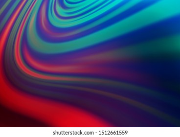 Dark Blue, Red vector bokeh template. Colorful illustration in blurry style with gradient. The background for your creative designs.