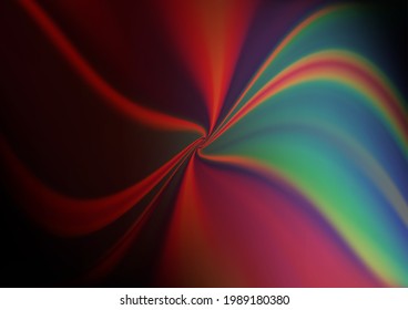 Dark Blue, Red vector bokeh template. Modern geometrical abstract illustration with gradient. The elegant pattern for brand book.