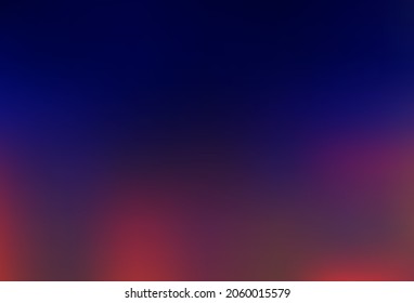 Azul oscuro, plantilla de bokeh vectorial rojo. Ilustración abstracta colorida con gradiente. Diseño sencillo para su negocio.