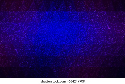 Dark Blue, Red vector christmas polygon background. Low poly Illustration consisting of triangles with snowflakes. Texture background of New Year celebration.