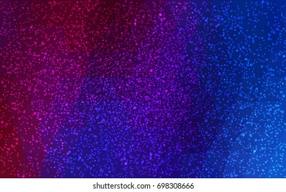 Dark Blue, Red vector christmas polygon background. Low poly Illustration consisting of triangles with snowflakes. Texture background of New Year celebration.