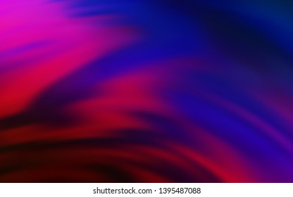 Dark Blue, Red vector colorful blur backdrop. Shining colored illustration in smart style. Smart design for your work.