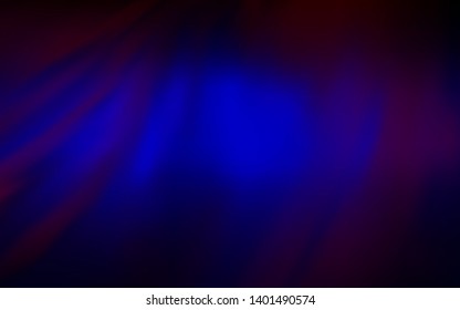 Dark Blue, Red vector colorful blur background. Shining colored illustration in smart style. The best blurred design for your business.