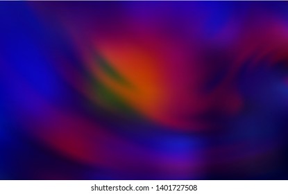 Dark Blue, Red vector colorful blur background. Abstract colorful illustration with gradient. Background for a cell phone.
