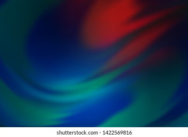 Dark Blue, Red vector colorful blur backdrop. A completely new colored illustration in blur style. Background for designs.