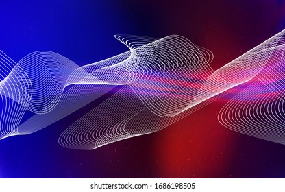 Dark Blue, Red vector colorful abstract background. Colorful abstract illustration with gradient. Background for a cell phone.