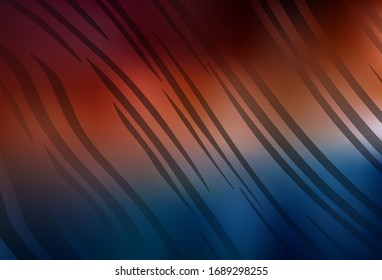 Azul oscuro, fondo abstracto de color vectorial rojo. Ilustración abstracta colorida con degradado. Nuevo diseño de estilo para su libro de marca.