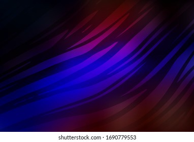 Dark Blue, Red vector colorful blur background. Creative illustration in halftone style with gradient. Background for a cell phone.