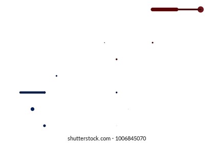 Dark Blue, Red vector cover with rounded stripes. Shining colored illustration with rounded stripes. The pattern can be used for websites.