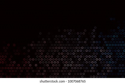 Dark Blue, Red vector  cover with spots. Abstract illustration with colored bubbles in nature style. Pattern can be used as texture of water, rain drops.