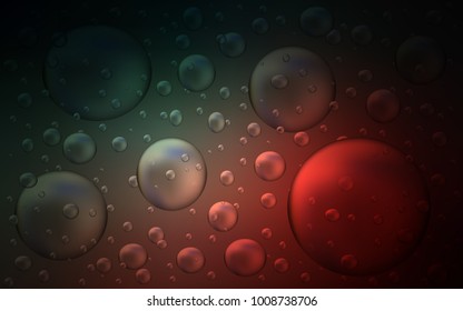 Dark Blue, Red vector cover with spots. Abstract illustration with colored bubbles in nature style. The pattern can be used for beautiful websites.