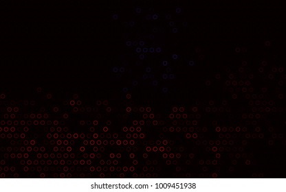 Dark Blue, Red vector  cover with spots. Modern abstract illustration with colorful water drops. Pattern can be used as texture of water, rain drops.