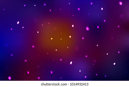Dark Blue, Red vector cover with beautiful snowflakes. Glitter abstract illustration with crystals of ice. New year design for your business advert.