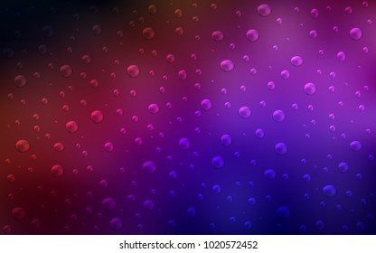 Dark Blue, Red vector cover with spots. Modern abstract illustration with colorful water drops. The pattern can be used for beautiful websites.