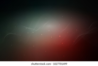 Dark Blue, Red vector cover with spots. Blurred decorative design in abstract style with bubbles. The pattern can be used for aqua ad, booklets.