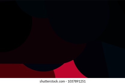 Dark Blue, Red vector cover with rounded stripes. Shining colored illustration with rounded stripes. Best design for your ad, poster, banner.