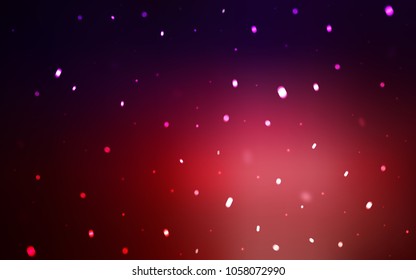 Dark Blue, Red vector cover with beautiful snowflakes. Glitter abstract illustration with crystals of ice. The pattern can be used for new year leaflets.